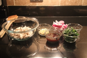 Ingredients are ready to go